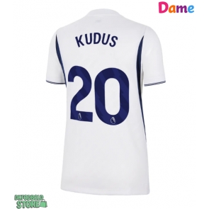 Tottenham Hotspur Mohammed Kudus #20 Replika Hjemmebanetrøje Dame 2026-27 Kortærmet